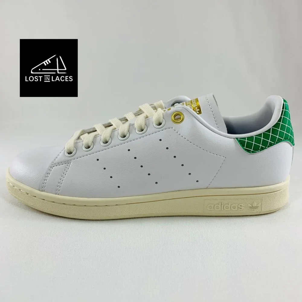 Adidas Stan Smith White Green Sneakers (Women's Sizes) New Shoes GW6752